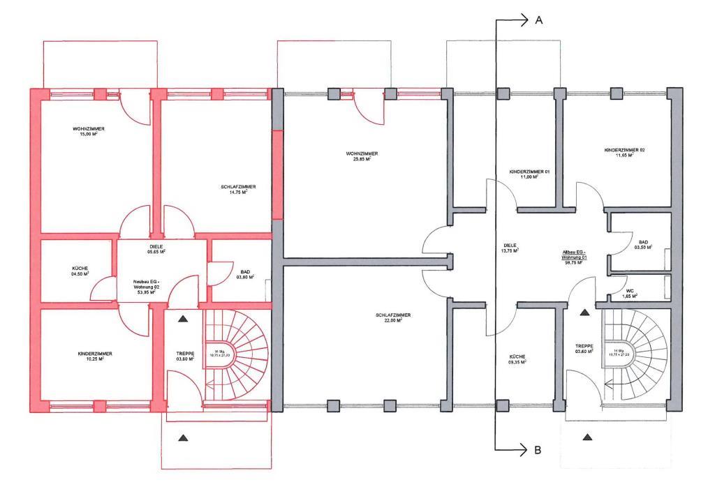 Erdgeschoss - Planung